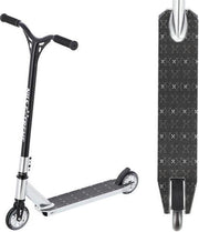 - Demo - Nils Extreme stuntstep - ABEC9 lagers - zwart/zilver 110mm wielen.