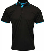 2 x Women's contrast Coolchecker® polo