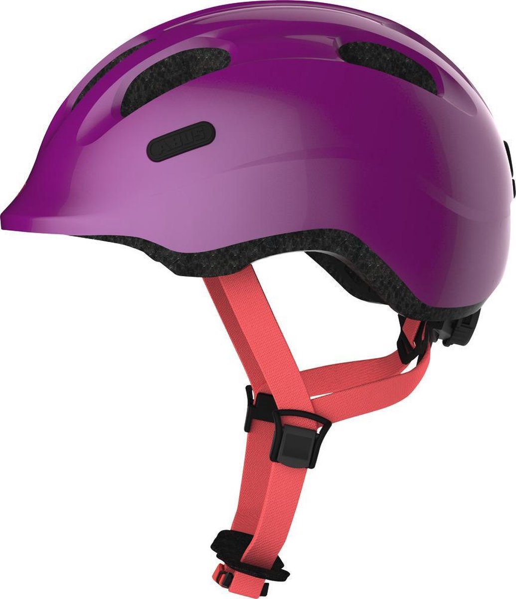 Abus Smiley 2.1 Fietshelm - Maat  S (45-50 cm) - Sparkling Plum