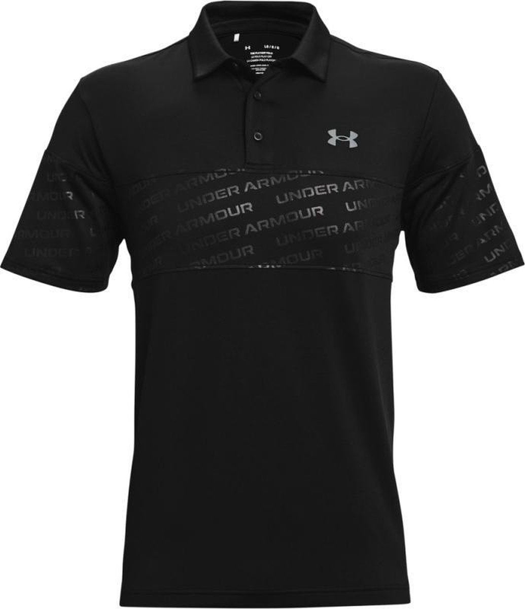 Playoff 2.0 Blocked Polo Zwart