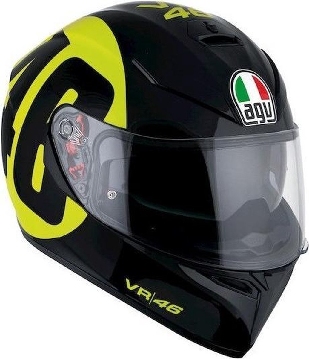 AGV K3 SV Motorhelm Bollo 46 Valentino Rossi zwart geel