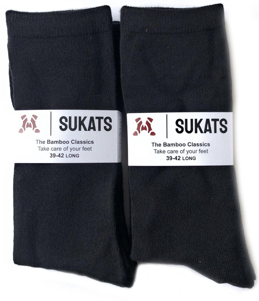Sukats - Bamboe Sokken - Crew Sokken - Meerdere Maten - 4 Paar - Unisex - Maat 39-42 - Dames en Heren