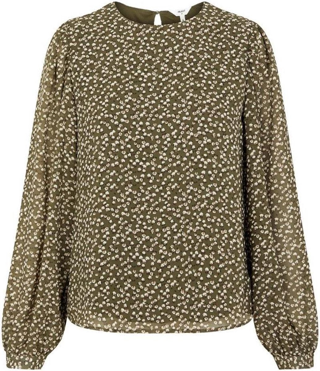 Objmila L/s Top Noos 23034458 Deep Linchen Green
