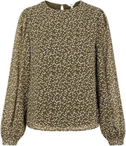 Objmila L/s Top Noos 23034458 Deep Linchen Green