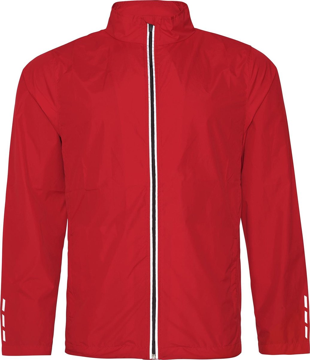 AWDis Gewoon Cool Volwassenen Unisex Douchebestendig Lopend Jasje (Vuurrood)