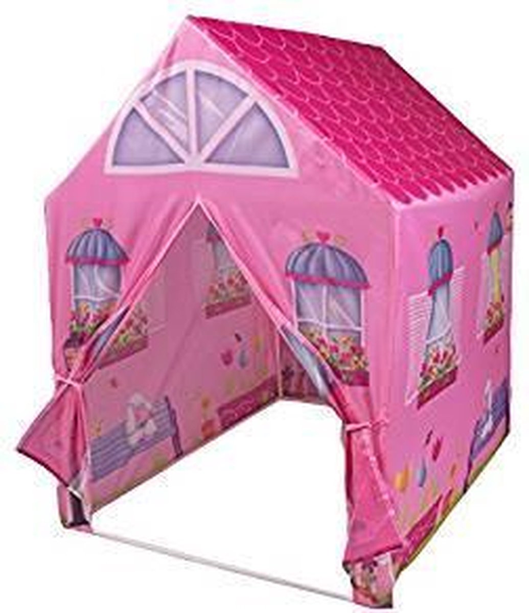 Speeltent roze huisje