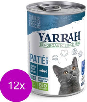 Yarrah Bio Kat Blik Paté 400 g - Vis - Kattenvoer - 12 x 400 g