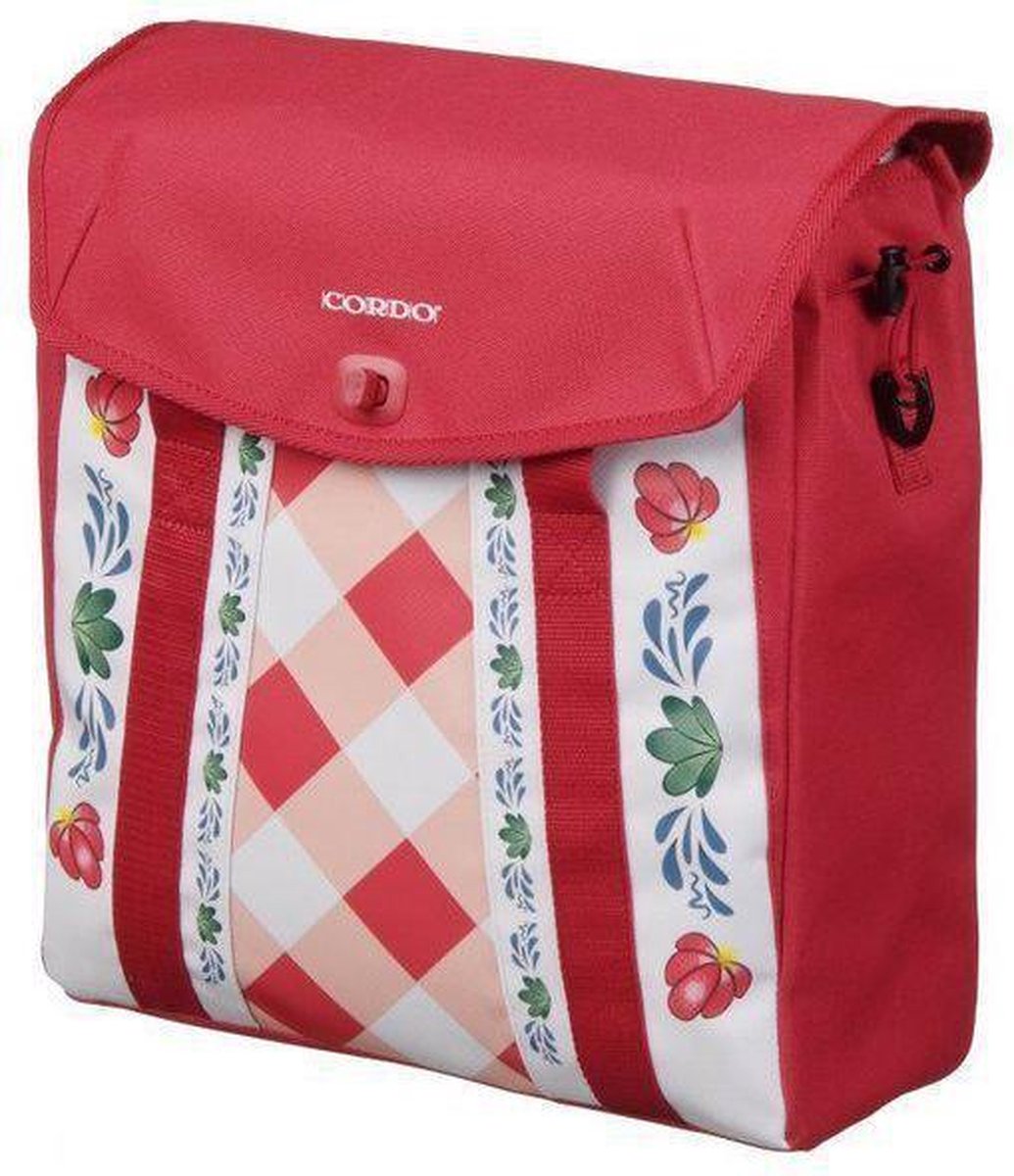 Cordo Glorious Dutch - enkele Fietstas - 145 l - Rood/Wit
