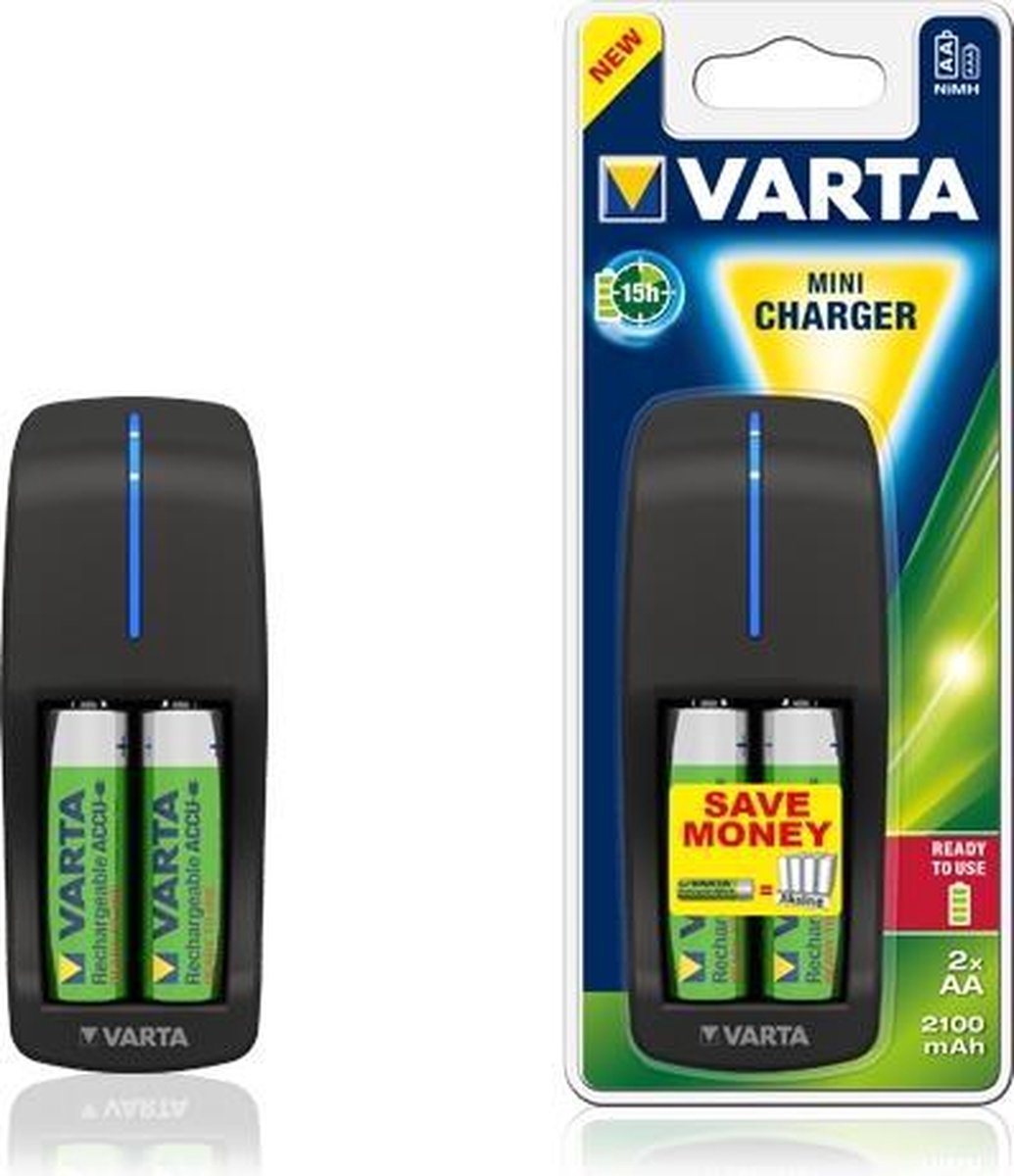 Varta Mini Lader Batterijlader Incl. oplaadbare batterijen NiMH AAA (potlood)