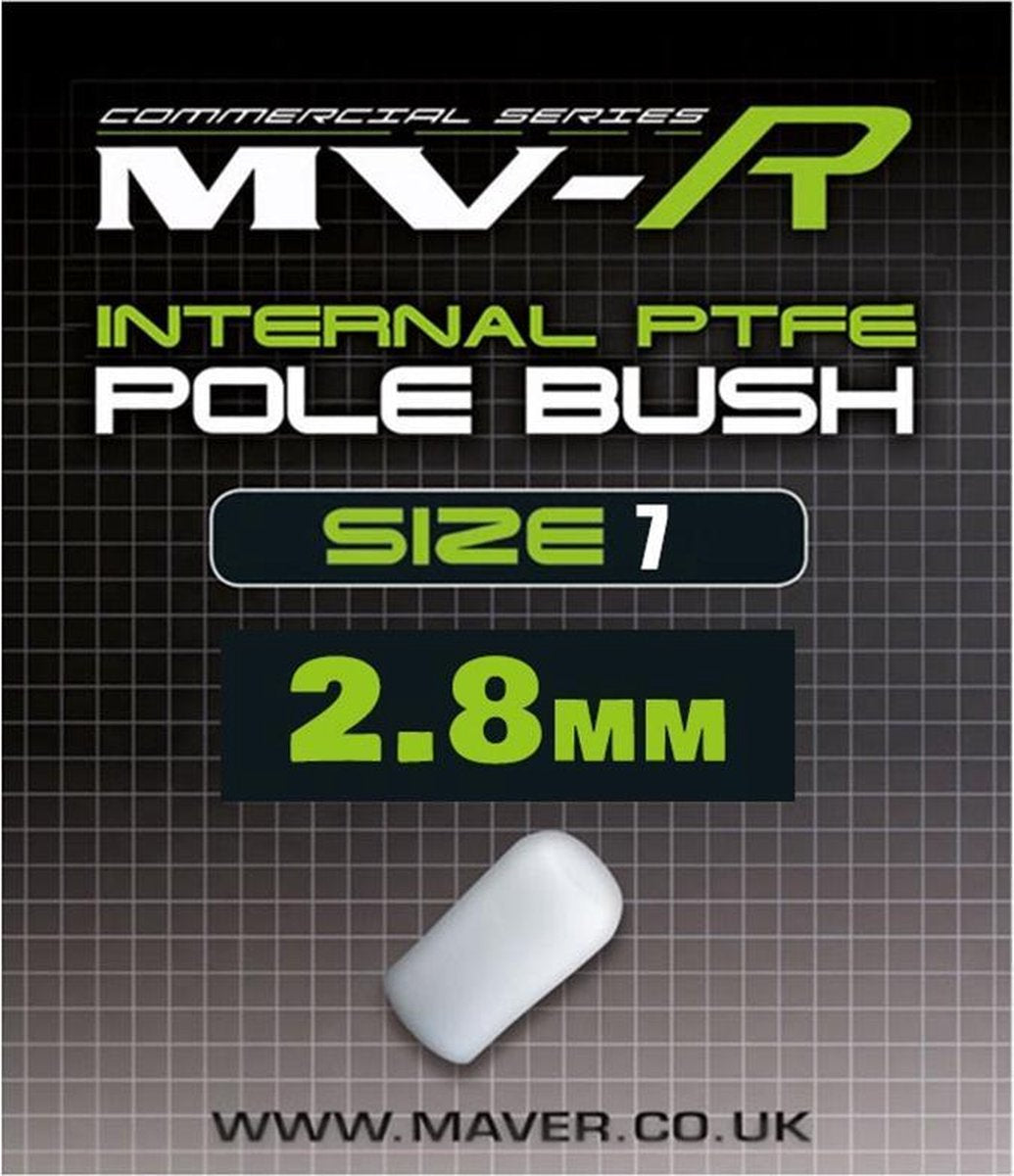 Maver MV-R Internal Pole Bush - Maat 7- 2.8mm - Wit