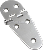 Luikscharnier - 100x39x2 - Rvs 316 - Knoop onder
