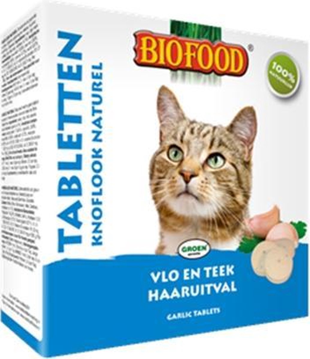 Biofood kattensnoepjes bij vlo naturel - 100 st - 1 stuks