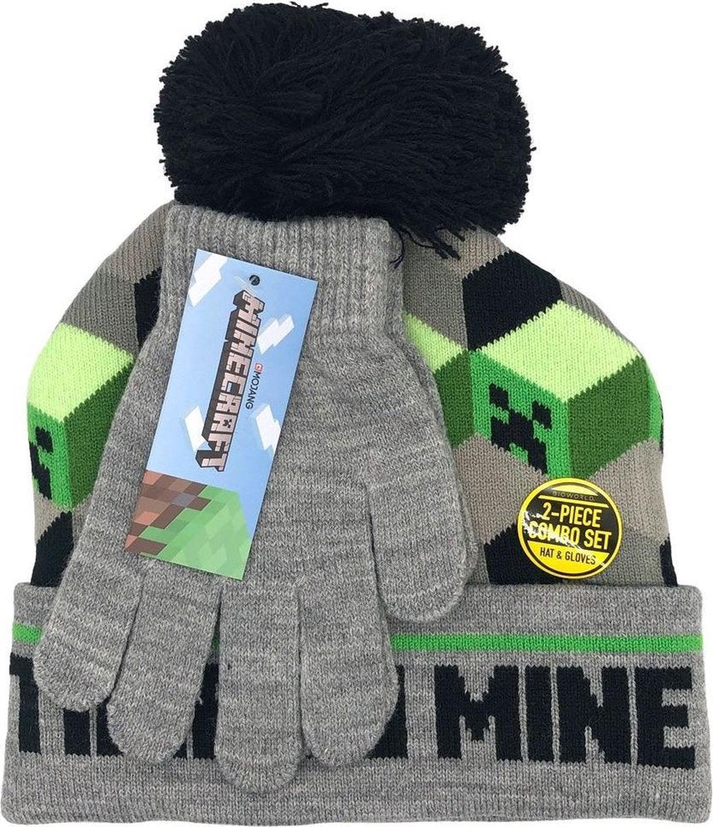 Minecraft - Winterset - Muts en Handschoenen - One Size