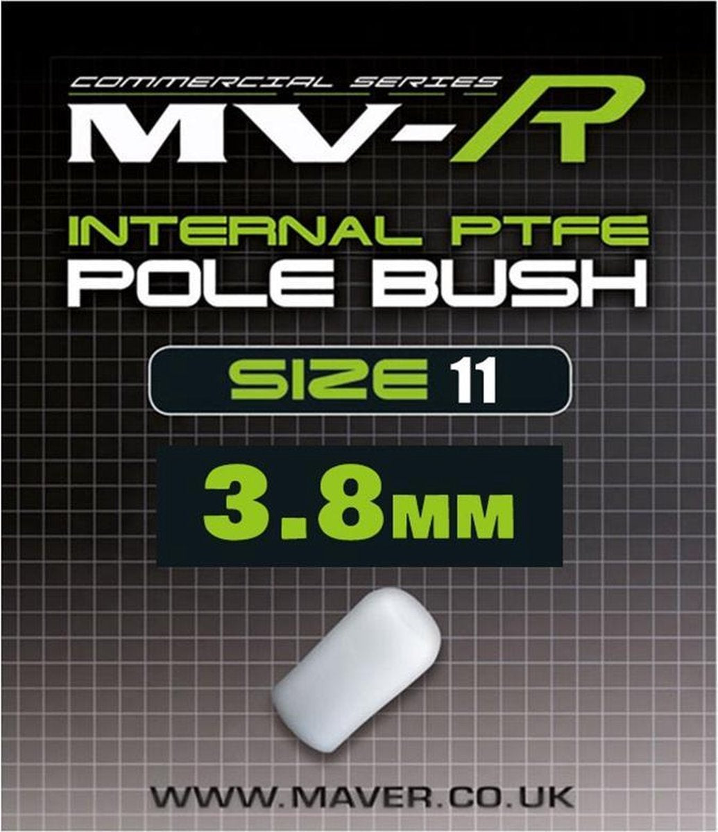 Maver MV-R Internal Pole Bush - Maat 11- 3.8mm - Wit