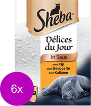Sheba Mp Delice Du Jour 6x50 g - Kattenvoer - 6 x Gevogelte