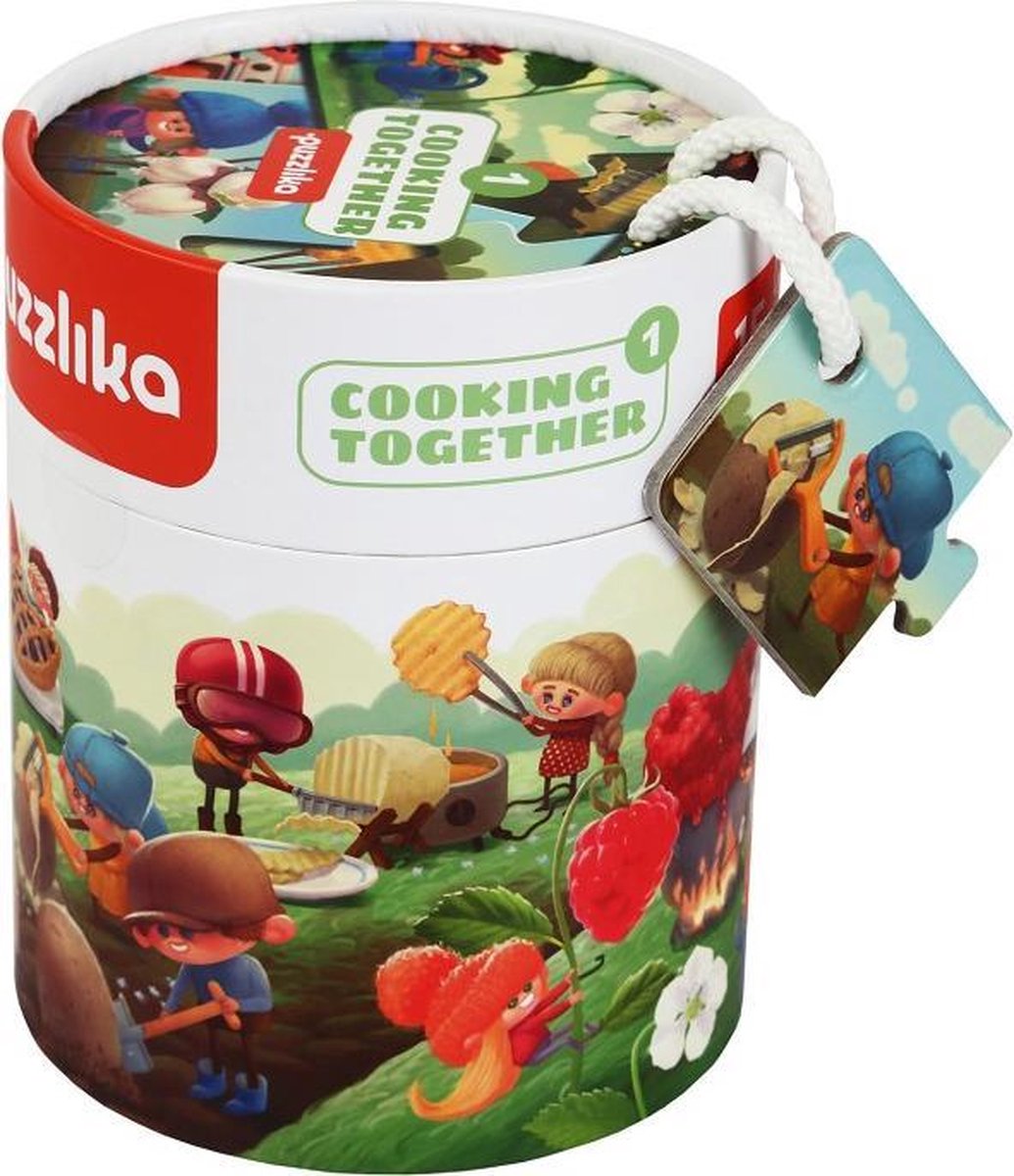 Puzzlika - Educatieve Puzzel - Leer Stapsgewijs van A tot Z een Maaltijd Samen Koken - Combineer de Juiste Puzzelstukjes en Kom Tot een Heerlijke Maaltijd