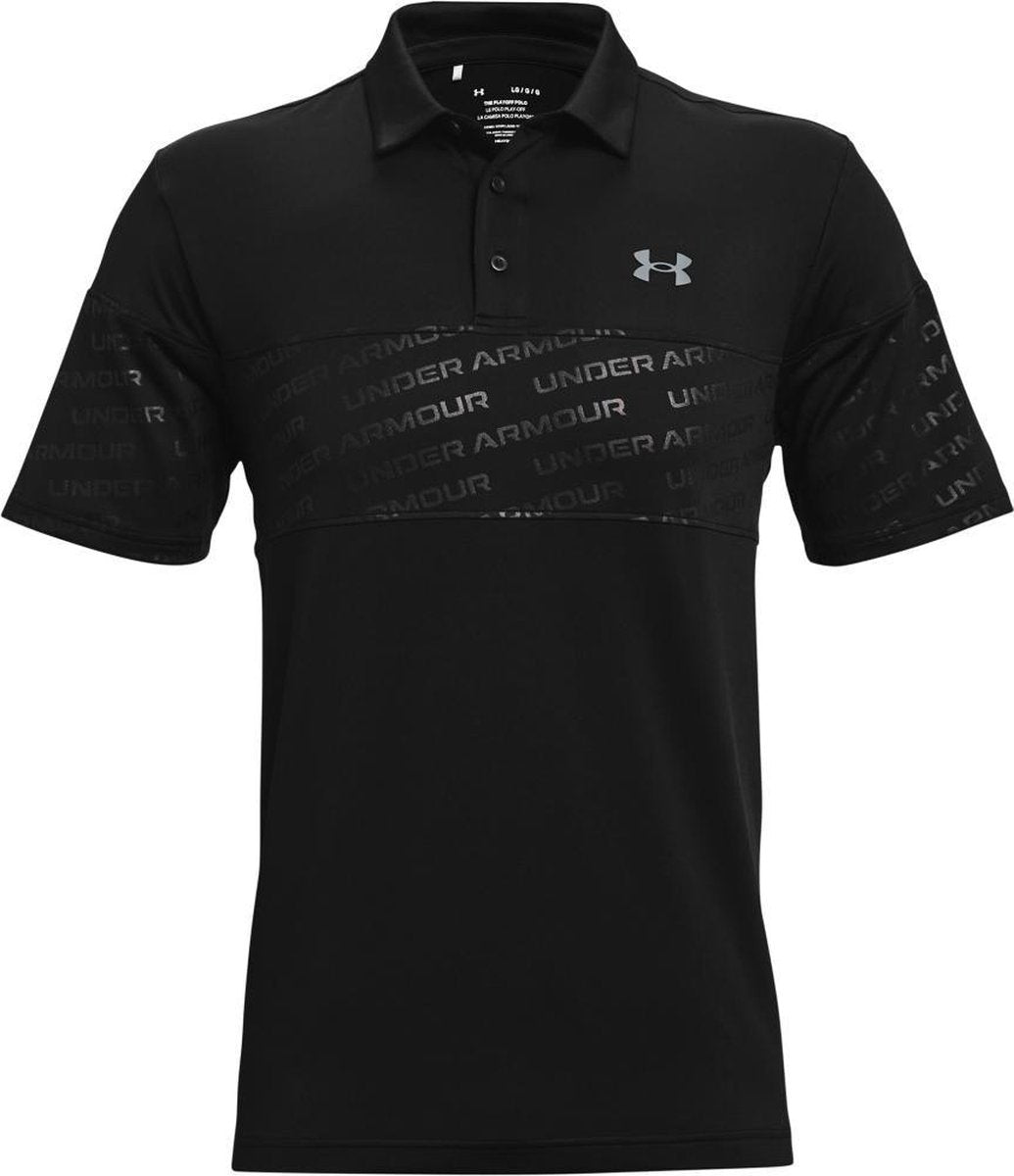 Under Armour Playoff 2.0 Blocked Polo-Zwart / Grijs maat: XXL    heren > golf kleding > polo