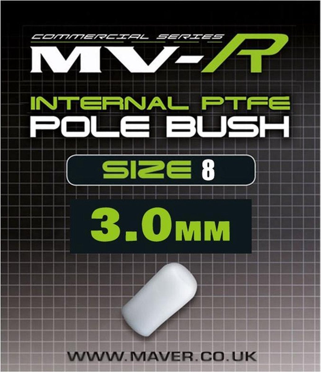 Maver MV-R Internal Pole Bush - Maat 8- 3.0mm - Wit