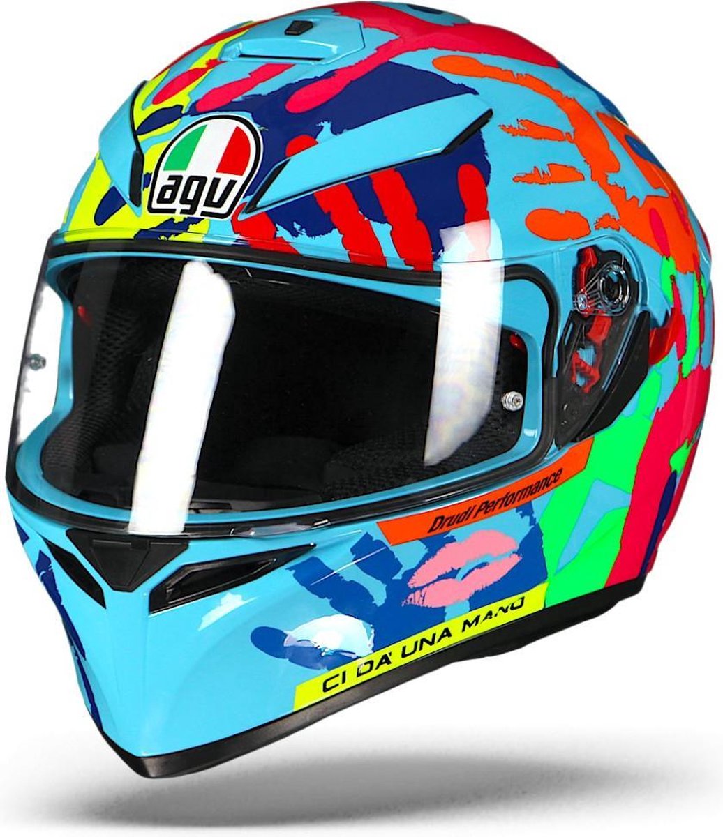 Agv K-3 SV Misano 2014 Hands Valentino Rossi Integraalhelm - Motorhelm - Maat L