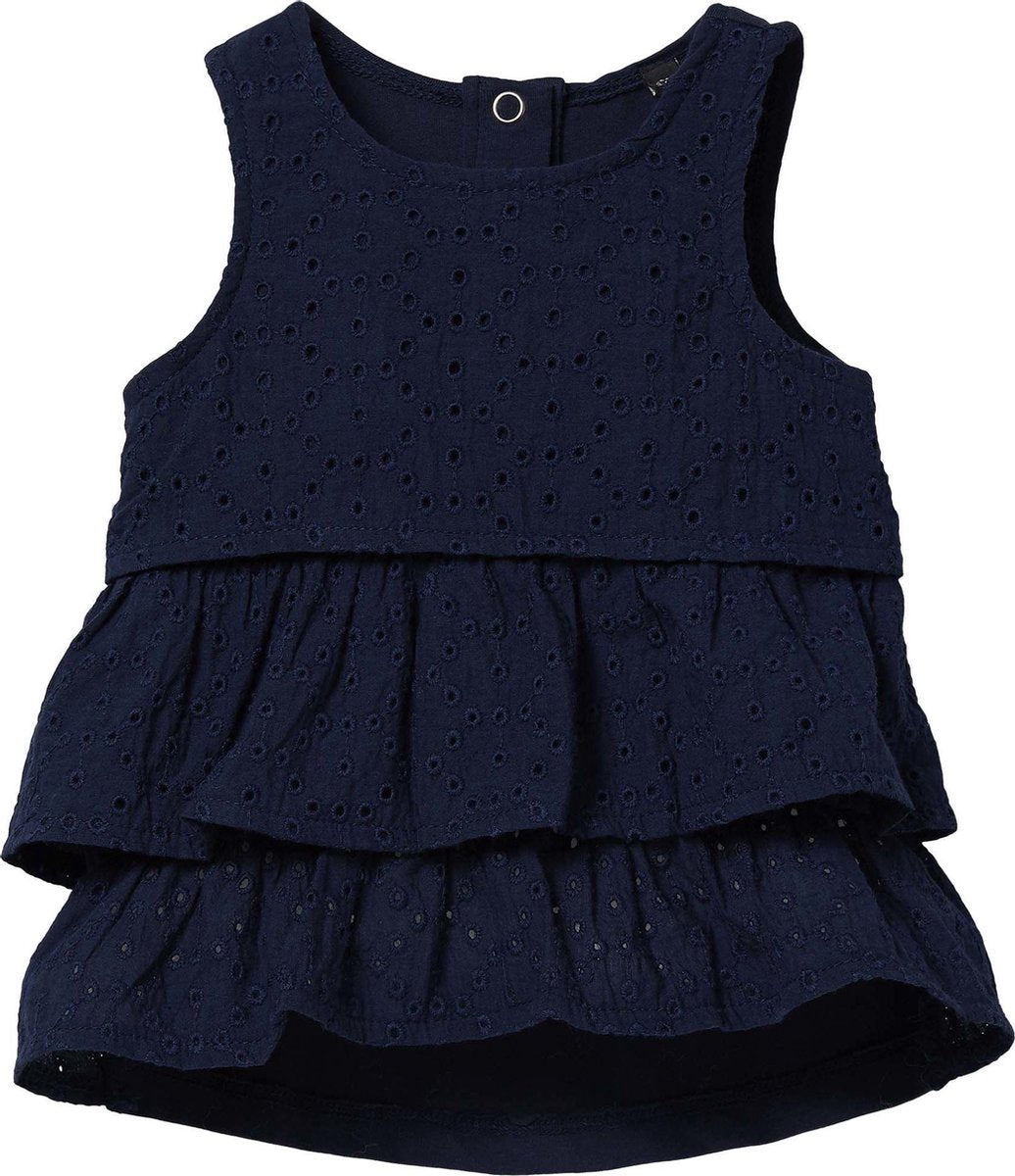 Quapi baby meisjes mouwloze jurk Grietje Dark Blue