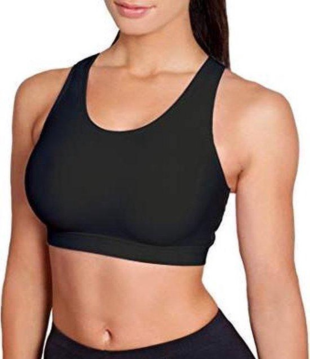 sport bh dames -sportjock -De beste sport bh -  L/85E zwart