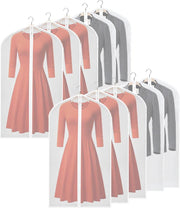 10 x Transparante Kledinghoes - 60 x 120 cm - Ritssluiting - Kledingzakken - Opbergtas Kleding - E-Shoppr®