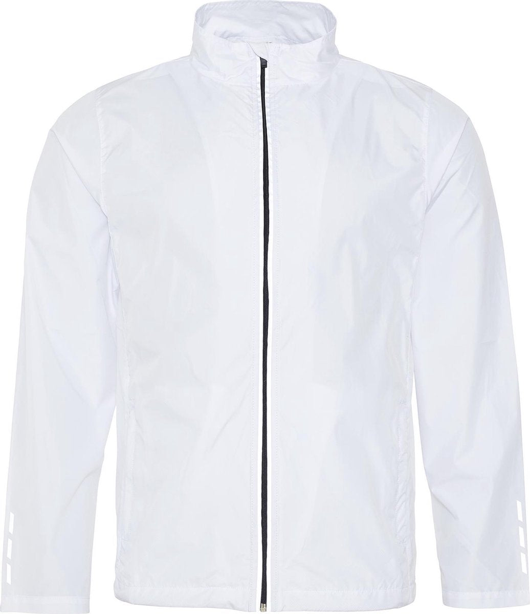 AWDis Gewoon Cool Volwassenen Unisex Douchebestendig Lopend Jasje (Arctisch Wit)