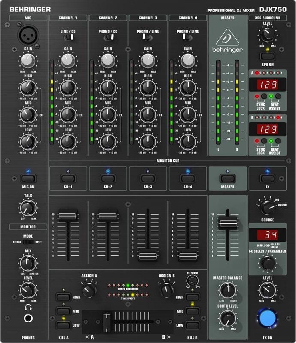 Behringer DJX750 mengpaneel