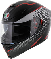 Agv K5 S Max Vision Thunder Mat Zwart Wit Rood Integraalhelm - Motorhelm - Maat M/L