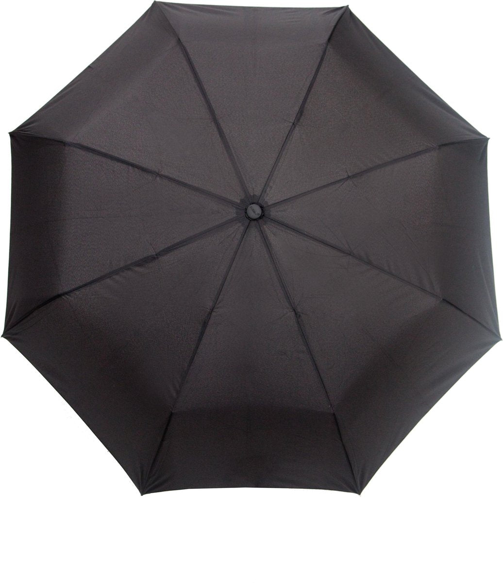 Smati Basic Uni Auto Paraplu - Opvouwbaar - Ultra Stormbestendig - Opent en Sluit Automatisch - Zwart - Ø90cm