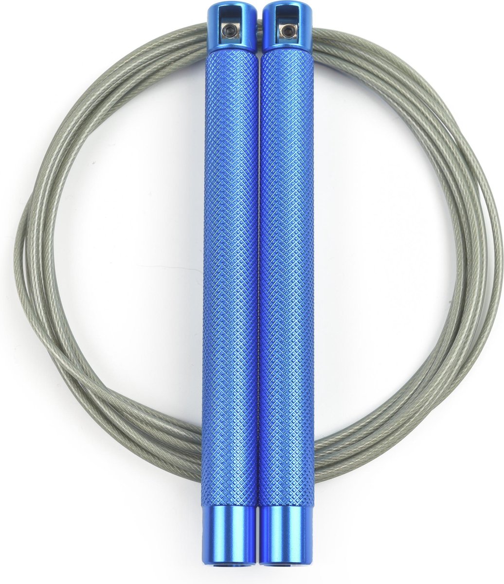 RXpursuit - Speed Rope - Springtouw - Aluminium - Blauw-Donker Grijs