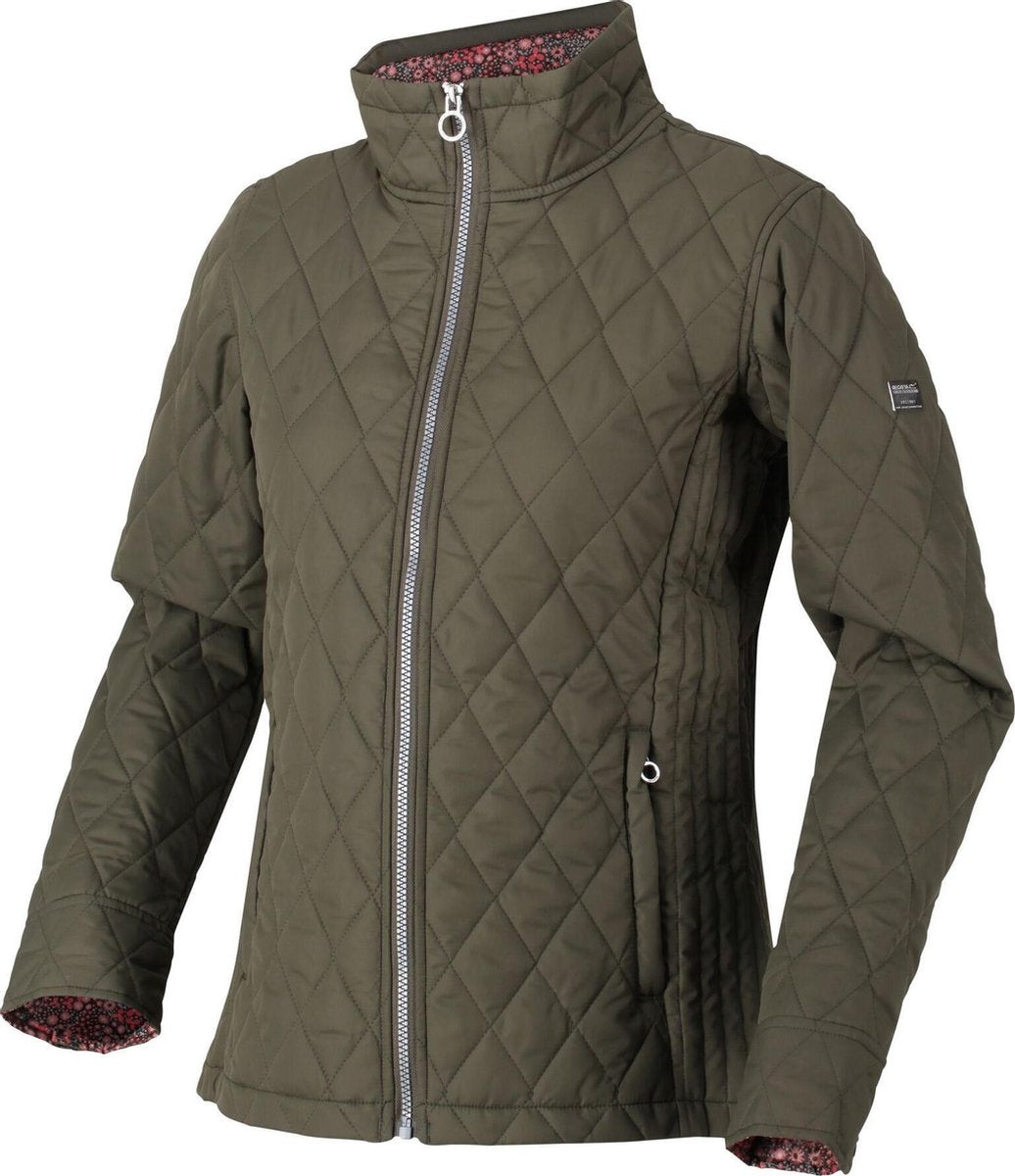 Regatta Outdoorjas Charna Dames Polyester Legergroen Maat 34