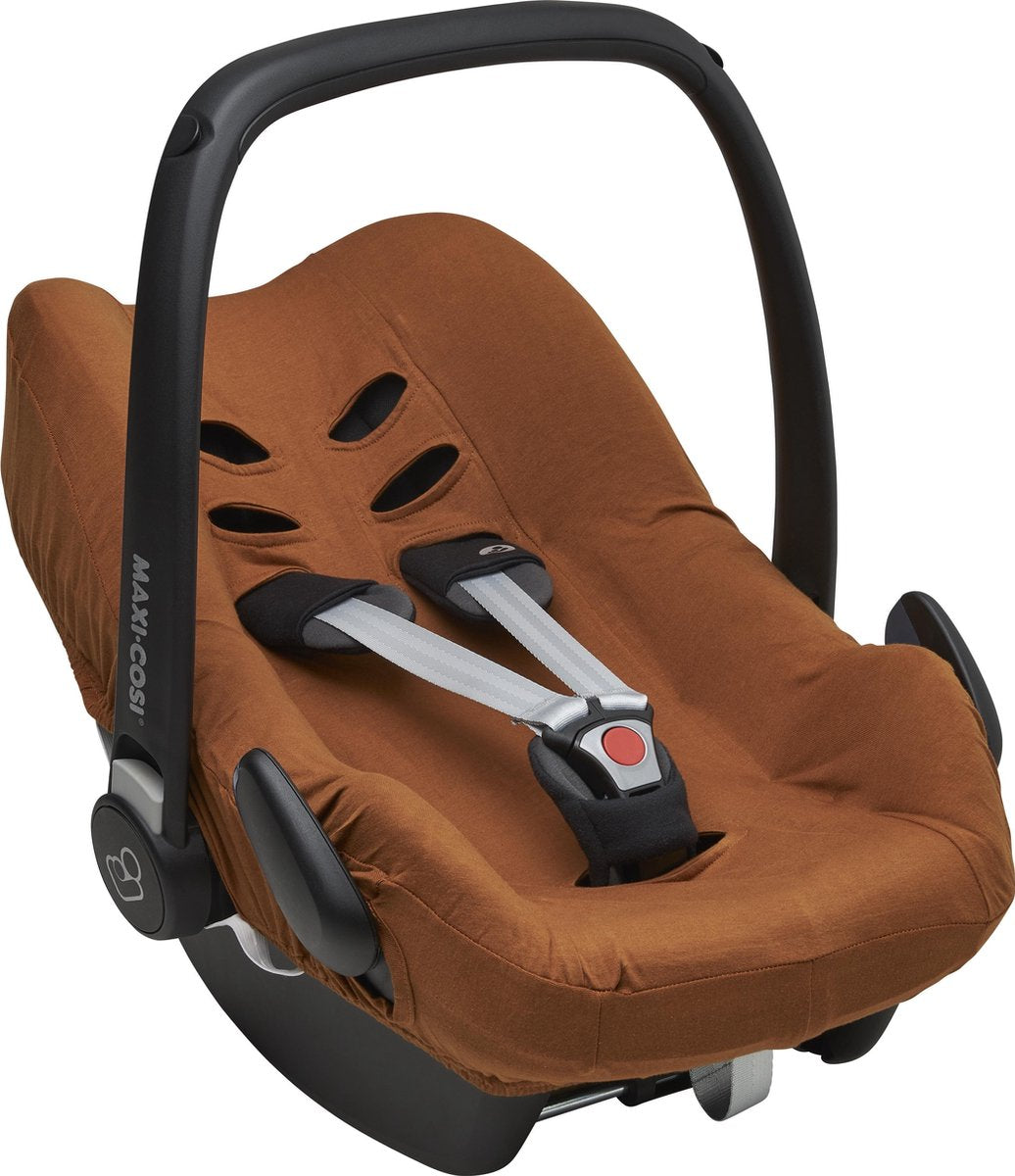 Meyco autostoelhoes Basic jersey - camel -groep 0