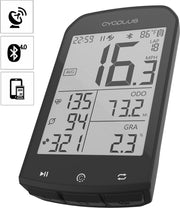 Cycplus GPS Fietscomputer | hoogtemeter | Horlogefunctie | Waterbestendig |  Hartslagfunctie | Caloriemeting | Temperatuur | Rondes - boveld beschermhoes