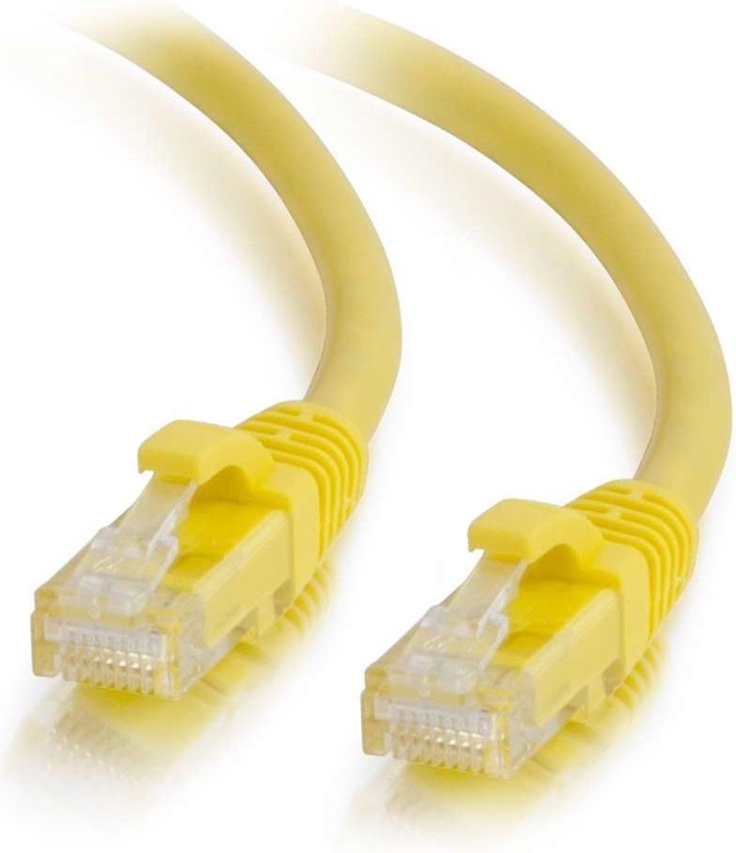 C2G 1 m Cat6 Booted Unshielded (UTP) netwerkpatchkabel - geel