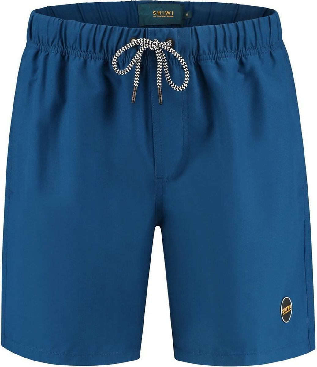Shiwi - Heren Zwembroek - Solid Mike - recycled polyester - Poseidon Blue
