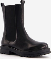 Groot leren meisjes chealsea boots - Zwart - Maat 29