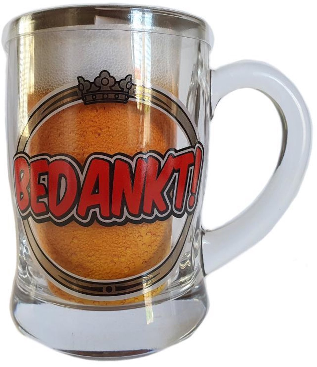 Bierglas / Bierpul Bedankt vaderdag