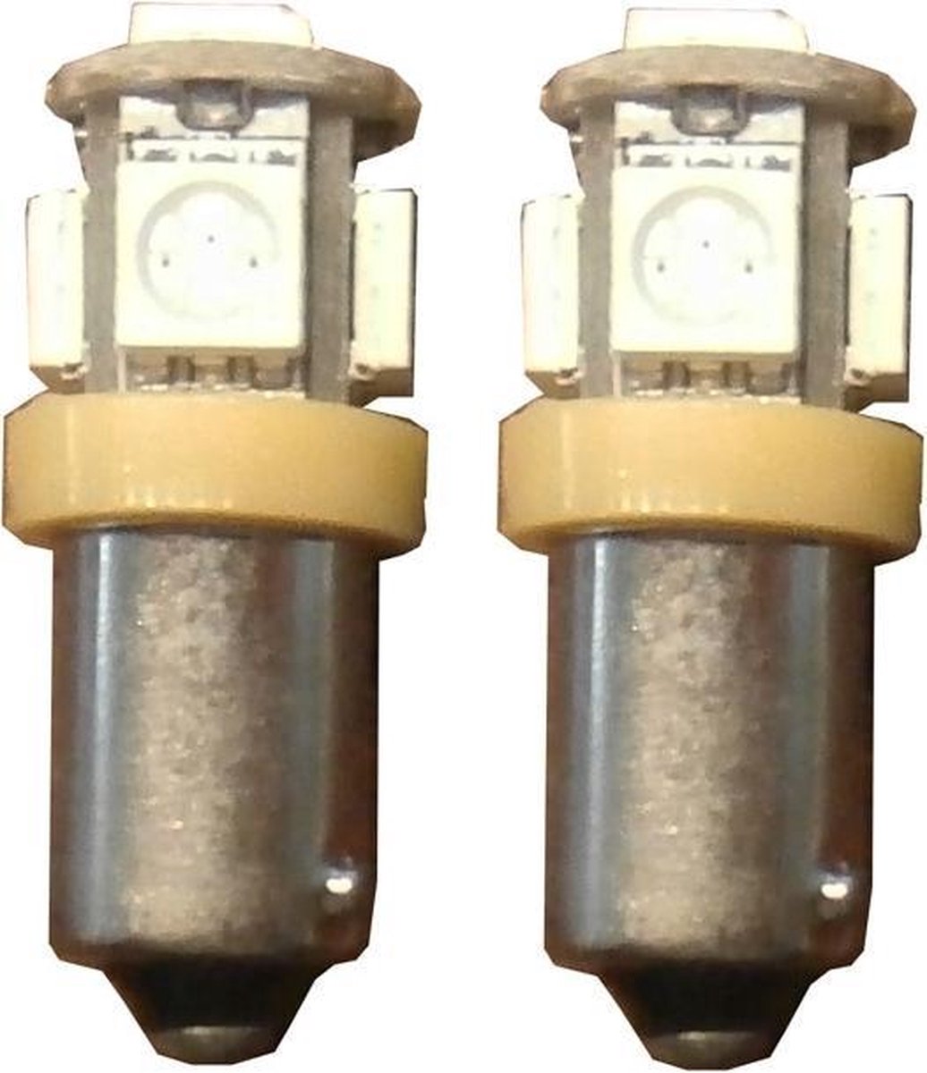 5 SMD LED H6W / BAX9s oranje