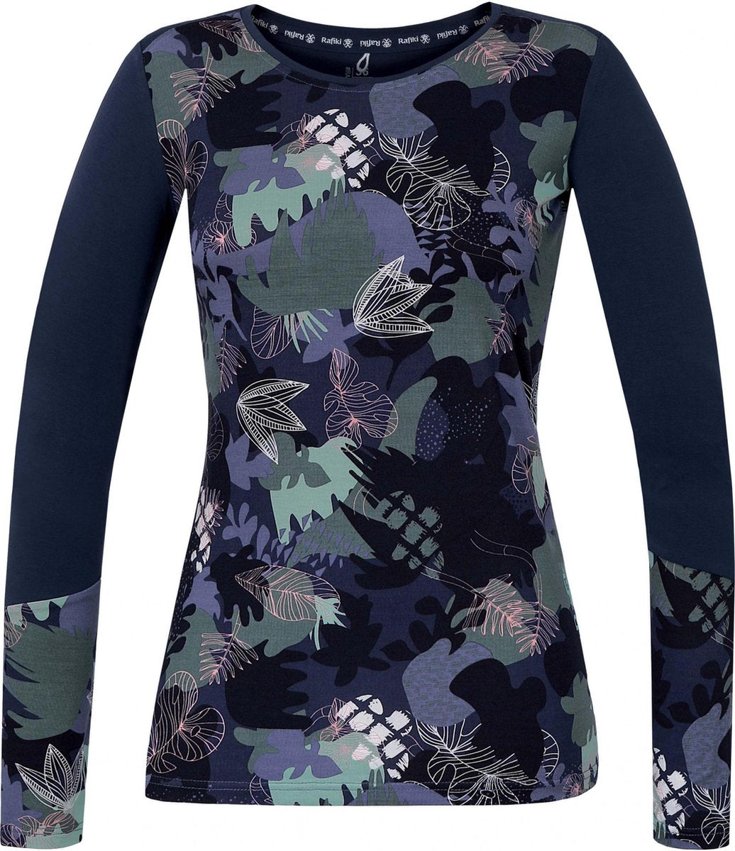 Rafiki T-shirt Sephira Dames Viscose Donkerblauw Maat 42