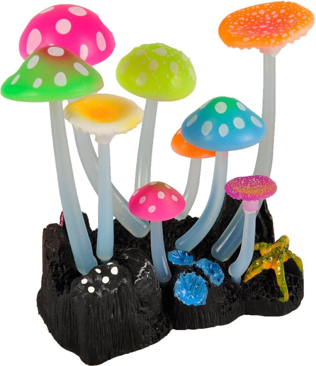 Flamingo Aquarium accessoire Fluo Paddenstoelen