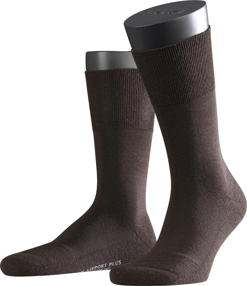 FALKE Airport Plus Herensokken - Brown - Maat 45-46