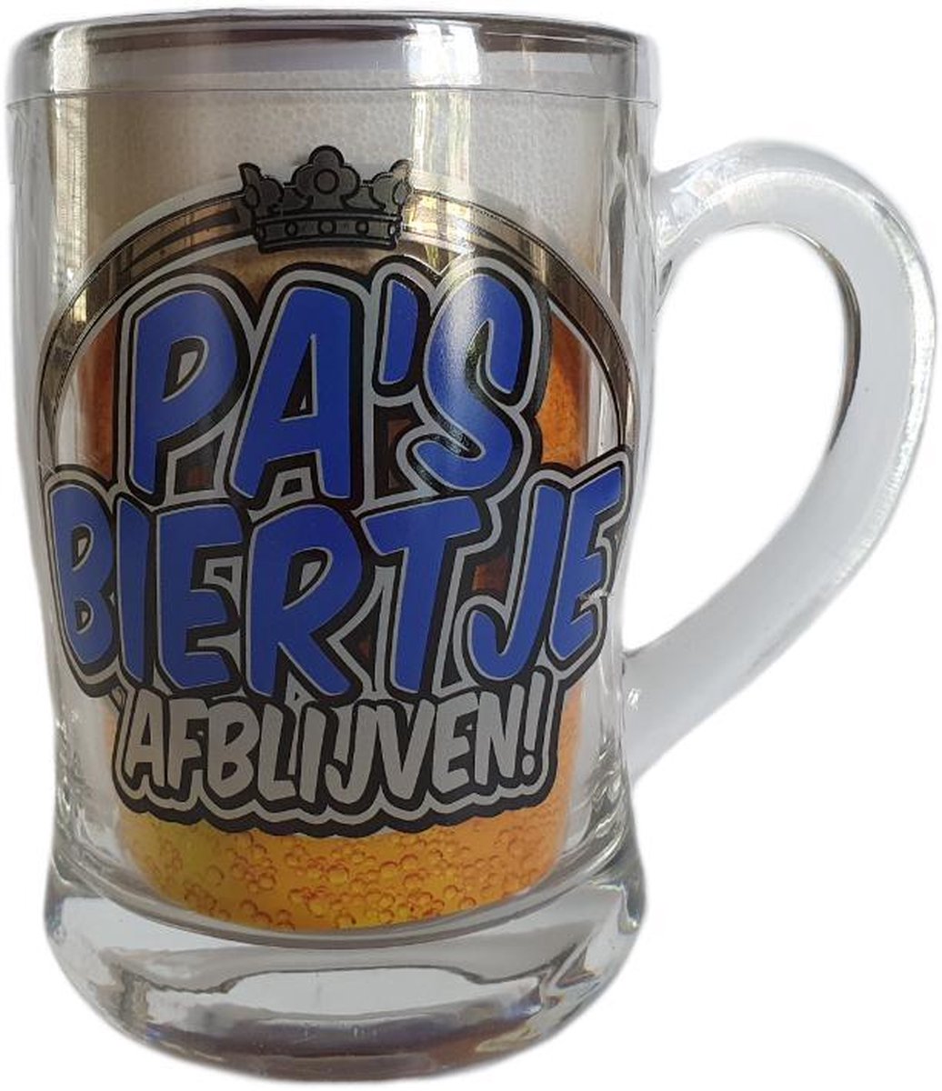 Bierglas / Bierpul Pa's Biertje Afblijven vaderdag