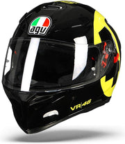 Agv K-3 SV Bollo 46 Zwart Geel Integraalhelm - Motorhelm - Maat XS