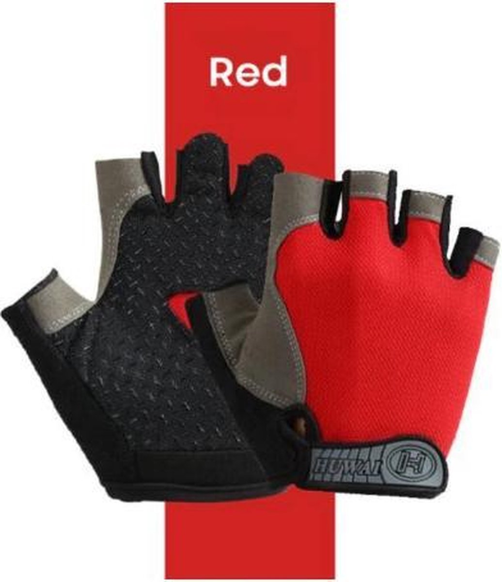 Sporthandschoen – multifunctioneel – vingerloze handschoenen met grip voor (race)fietsen en spinnen