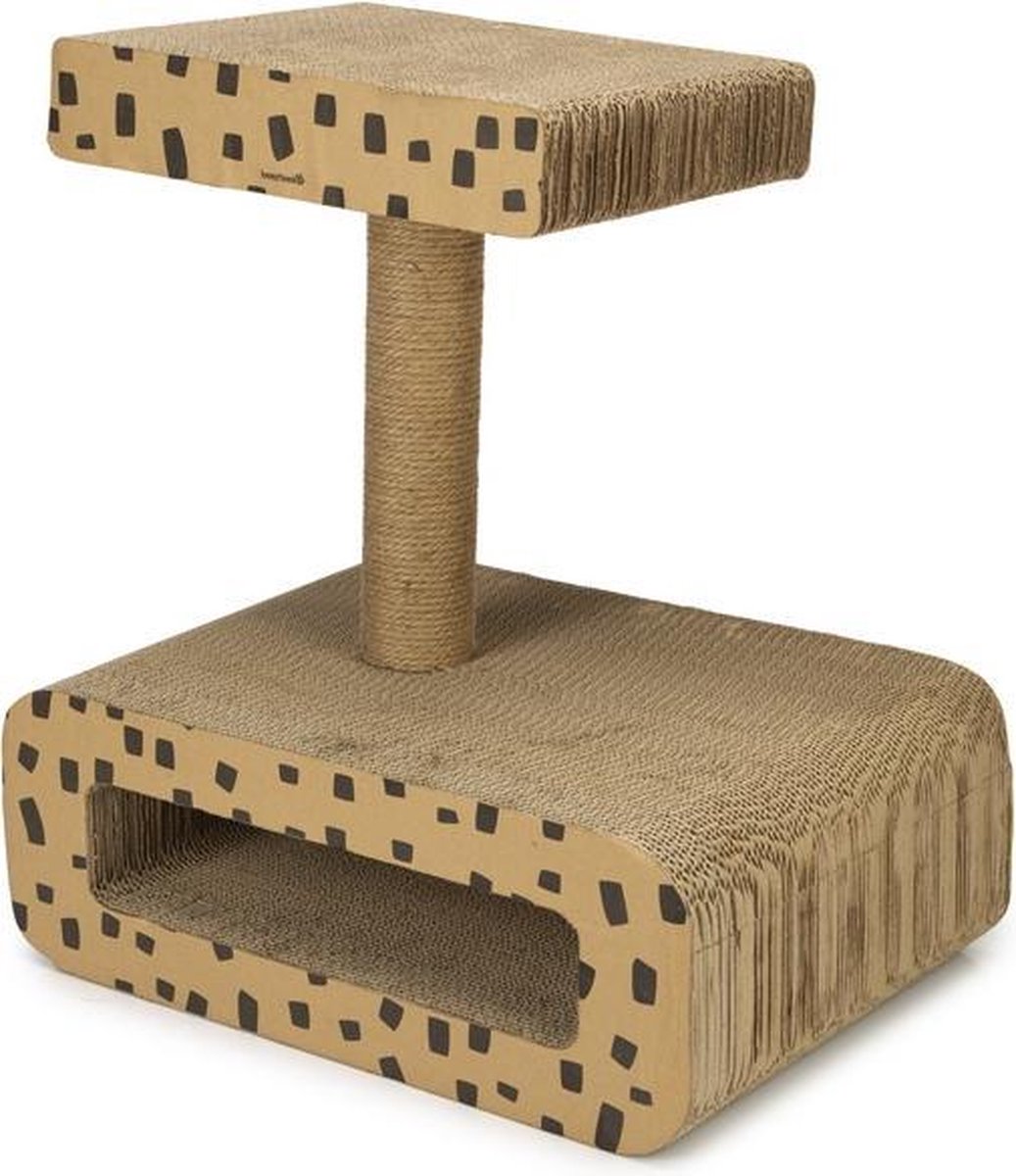 Beeztees Jaguar - Krabspeelgoed - Karton - 50x35x56 cm