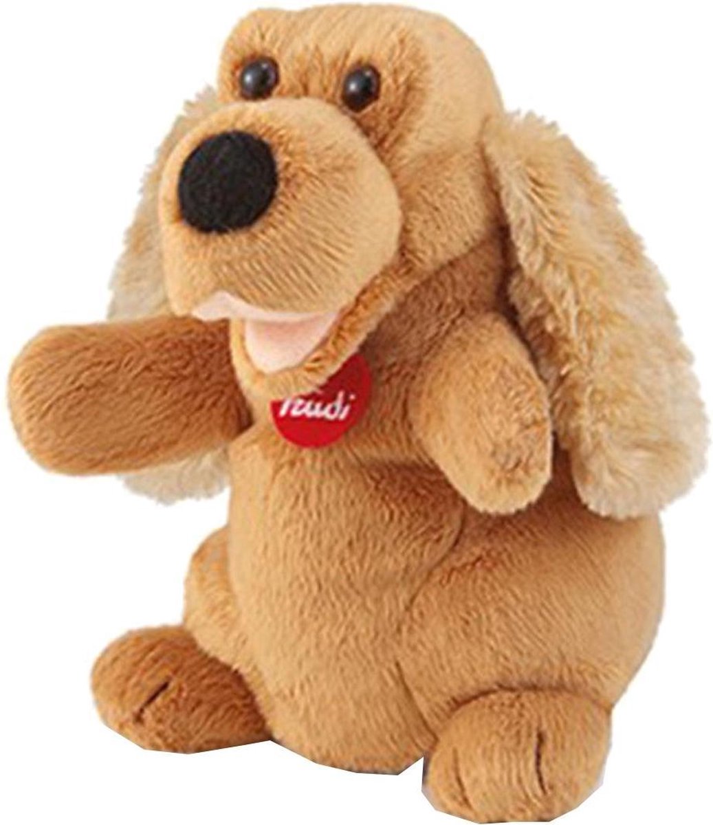 Trudi Handpop Cocker Hond 25 Cm Bruin