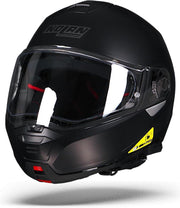 Nolan N100-5 Classic Flat Zwart N-Com 010 Systeemhelm - Motorhelm - Maat L