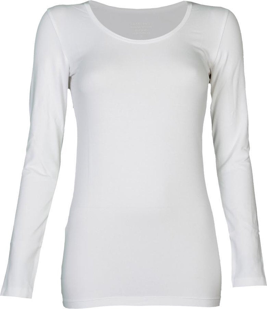 Claesens - Ronde Hals LS T-shirt Wit - S
