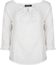 Off Shoulder Top St Tropez- Wit-Small